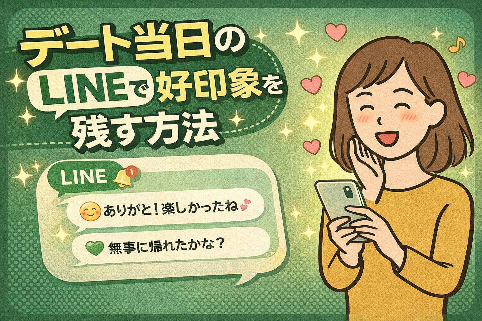 デート当日のLINEで好印象を残す方法|たった一言で恋の温度が変わる8つのポイント|ちはnote